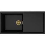 ELLECI LKS48086GLD - Mosogatótálca Sintesi 480 K86 Black arany tartozékokkal