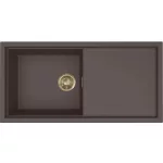   ELLECI LKS48087GLD - Mosogatótálca Sintesi 480 K87 Cocoa arany tartozékokkal
