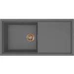 ELLECI LKS48099BRZ - Mosogatótálca Sintesi 480 K99 Concrete bronz tartozékokkal