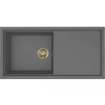 ELLECI LKS48099GLD - Mosogatótálca Sintesi 480 K99 Concrete arany tartozékokkal