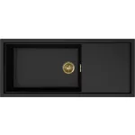   ELLECI LKS51086GLD - Mosogatótálca Sintesi 510 K86 Black arany tartozékokkal