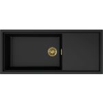 ELLECI LKS51086GLD - Mosogatótálca Sintesi 510 K86 Black arany tartozékokkal