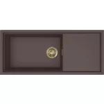   ELLECI LKS51087GLD - Mosogatótálca Sintesi 510 K87 Cocoa arany tartozékokkal