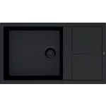   ELLECI LKU41086BKM - Mosogatótálca Unico 410 K86 Black fekete tartozékokkal