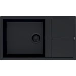 ELLECI LKU41086BKM - Mosogatótálca Unico 410 K86 Black fekete tartozékokkal