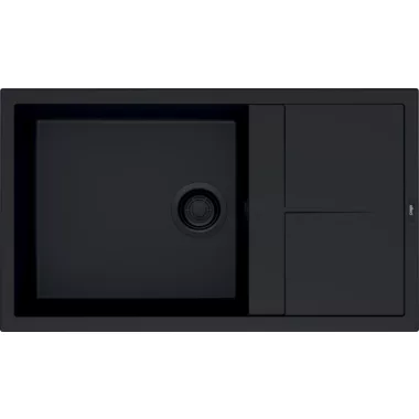 ELLECI LKU41086BKM - Mosogatótálca Unico 410 K86 Black fekete tartozékokkal