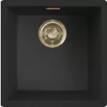   ELLECI LKZ10286GLD - Mosogatótálca Zen 102 K86 Black arany tartozékokkal