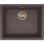   ELLECI LKZ10587F01GLD - Mosogatótálca Zen-F 105 K87 Cocoa arany tartozékokkal