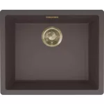 ELLECI LKZ10587GLD - Mosogatótálca Zen 105 K87 Cocoa arany tartozékokkal
