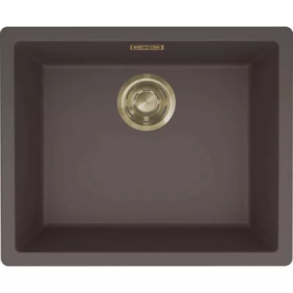   ELLECI LKZ10587GLD - Mosogatótálca Zen 105 K87 Cocoa arany tartozékokkal