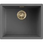   ELLECI LKZ10599F01GLD - Mosogatótálca Zen-F 105 K99 Concrete arany tartozékokkal