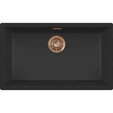 ELLECI LKZ13086BRZ - Mosogatótálca Zen 130 K86 Black bronz tartozékokkal