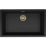   ELLECI LKZ13086F01GLD - Mosogatótálca Zen-F 130 K86 Black arany tartozékokkal