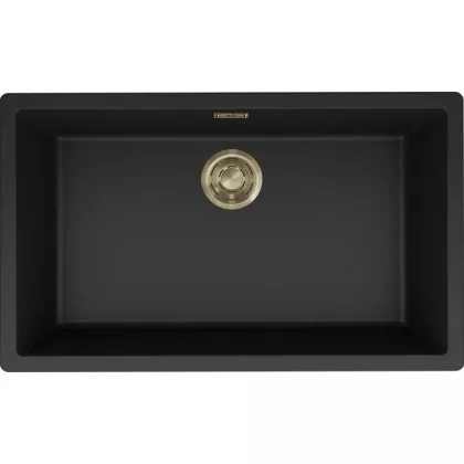   ELLECI LKZ13086F01GLD - Mosogatótálca Zen-F 130 K86 Black arany tartozékokkal