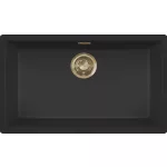 ELLECI LKZ13086GLD - Mosogatótálca Zen 130 K86 Black arany tartozékokkal