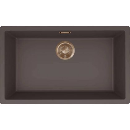   ELLECI LKZ13087BRZ - Mosogatótálca Zen 130 K87 Cocoa bronz tartozékokkal