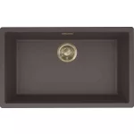 ELLECI LKZ13087GLD - Mosogatótálca Zen 130 K87 Cocoa arany tartozékokkal