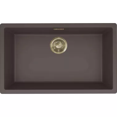 ELLECI LKZ13087GLD - Mosogatótálca Zen 130 K87 Cocoa arany tartozékokkal