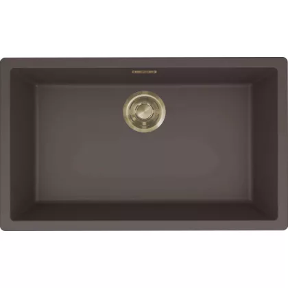   ELLECI LKZ13087GLD - Mosogatótálca Zen 130 K87 Cocoa arany tartozékokkal