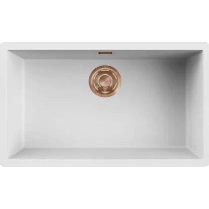 ELLECI LKZ13096BRZ - Mosogatótálca Zen 130 K96 White bronz tartozékokkal