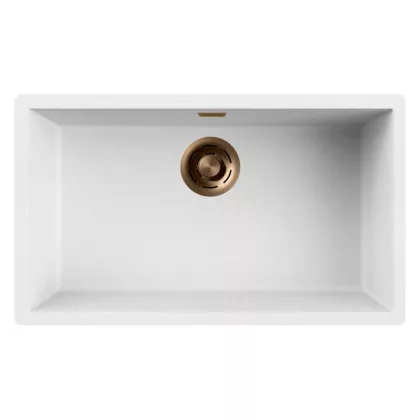   ELLECI LKZ13096F01BRZ - Mosogatótálca Zen-F 130 K96 White bronz tartozékokkal