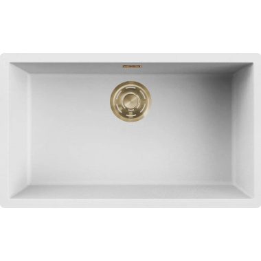 ELLECI LKZ13096GLD - Mosogatótálca Zen 130 K96 White arany tartozékokkal