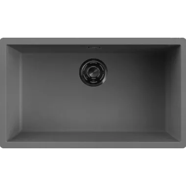 ELLECI LKZ13099BKM - Mosogatótálca Zen 130 K99 Concrete fekete tartozékokkal