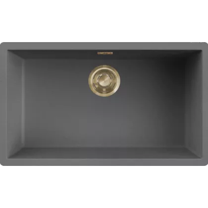   ELLECI LKZ13099F01GLD - Mosogatótálca Zen-F 130 K99 Concrete arany tartozékokkal