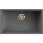   ELLECI LKZ13099GLD - Mosogatótálca Zen 130 K99 Concrete arany tartozékokkal