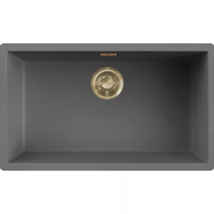   ELLECI LKZ13099GLD - Mosogatótálca Zen 130 K99 Concrete arany tartozékokkal