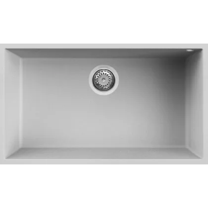   ELLECI LMQ13079BSO - Mosogatótálca Quadra 130 UM M79 Aluminium munkalap alá szerelhető