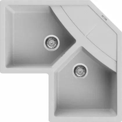   ELLECI LMUCOR79 - Mosogatótálca Unico CORNER sarok M79 Aluminium