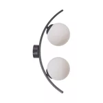   ELMARK 002177-026886 FALI LÁMPA HELIX 5015 2XE14 Fekete/Fehér