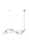 ELMARK 002177-026888 LÁMPA FÜGGESZTÉK WAVE 5014 4XE14 FEKETE/FEHÉR