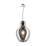   ELMARK 003064-011109 PENDANT BRESSO P19066A-D28 1XE27 KRÓM/DOHNY ÜVEG