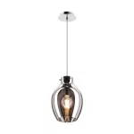  ELMARK 003064-011110 FÜGGESZTETT BRESSO P19066A-D18 1XE27 KRÓM/FÜSTÖS ÜVEG