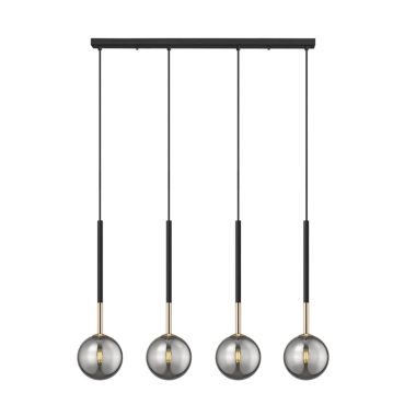 ELMARK 003064-028110 LÁMPA ARCTURUS P0574-04D-SDFZ 4XG9 Fekete/Arany/Füstüveg