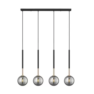ELMARK 003064-028110 LÁMPA ARCTURUS P0574-04D-SDFZ 4XG9 Fekete/Arany/Füstüveg