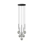   ELMARK 003064-028113 PENDANT ARCTURUS P0574-07F-SDFZ 7XG9 FEKETE/ARANY/FÜSTÖS ÜVEG
