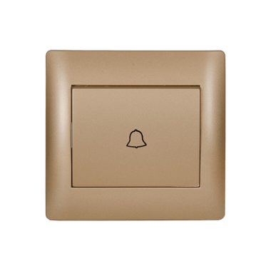 ELMARK 11183 RHYME BELL PUSH METAL GOLD