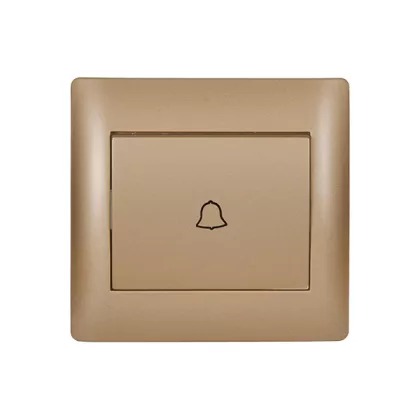 ELMARK 11183 RHYME BELL PUSH METAL GOLD