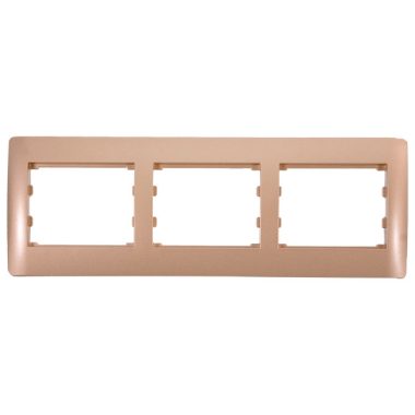 ELMARK 11663 RHYME hármas keret metál arany