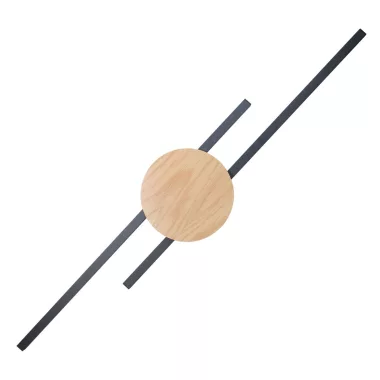 ELMARK 1369 LED FALI LÁMPA JAVA 1369 24W 3000K FEKETE/FA
