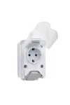 ELMARK 190213 NÉMET TÍPUSÚ DUGASZ 16 250V FEHÉR, IP44