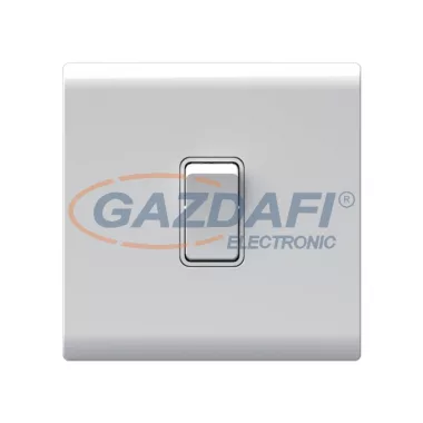 ELMARK 190802 "London" süllyesztett kétpólusú kapcsoló, fehér, 1 kapcsoló, kicsi billenty