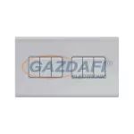   ELMARK 190810 "London" süllyesztett egypólusú kapcsoló, fehér, 6 kapcsoló, kicsi billenty