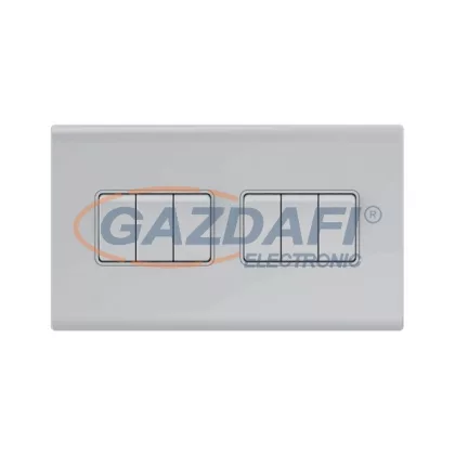   ELMARK 190810 "London" süllyesztett egypólusú kapcsoló, fehér, 6 kapcsoló, kicsi billenty