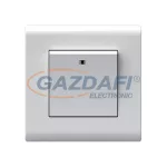   ELMARK 190828 "London" süllyesztett kétpólusú kapcsoló jelzfénnyel, nagy billenty, fehér, 20AX, PC