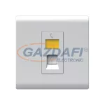   ELMARK 190849 "London" süllyesztett RJ11 telefon aljzat jelzfénnyel, fehér, 13A, PC