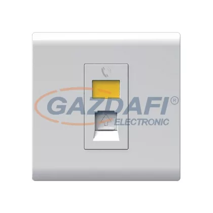   ELMARK 190849 "London" süllyesztett RJ11 telefon aljzat jelzfénnyel, fehér, 13A, PC